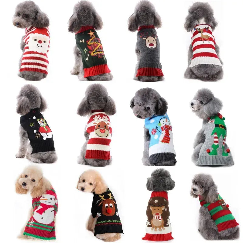 TechnuPet Dog Sweaters Knitted Christmas Dog Sweater