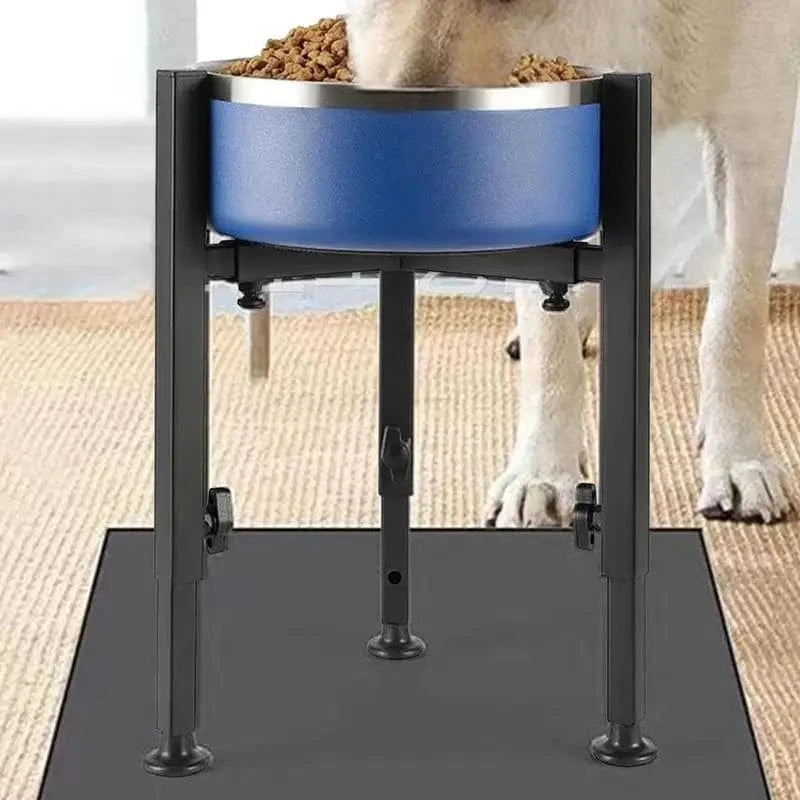 TechnuPet Raised Dog Bowls Metal Adjustable Raised Dog Bowl Stand
