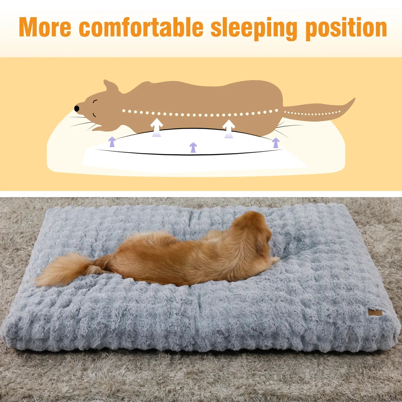 TechnuPet Dog Bed Plush Dog Bed