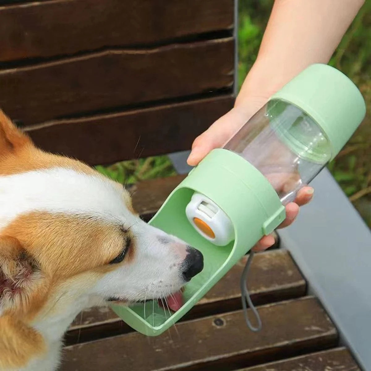TechnuPet Smart Cat Feeder Portable Pet Water Bottle with Food Storage