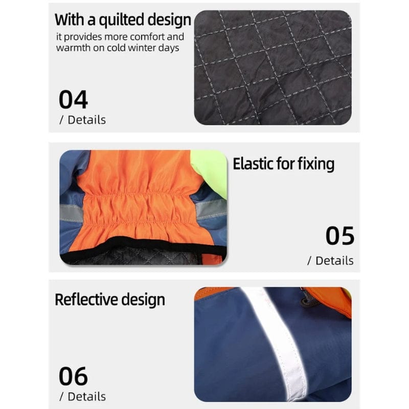 TechnuPet Pet Clothing Reflective Windproof Dog Winter Jacket