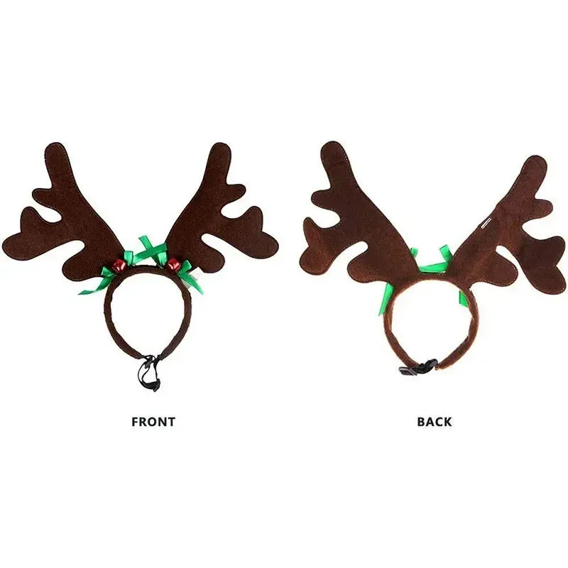 TechnuPet Pet Clothing Reindeer Antlers Christmas Dog Headband