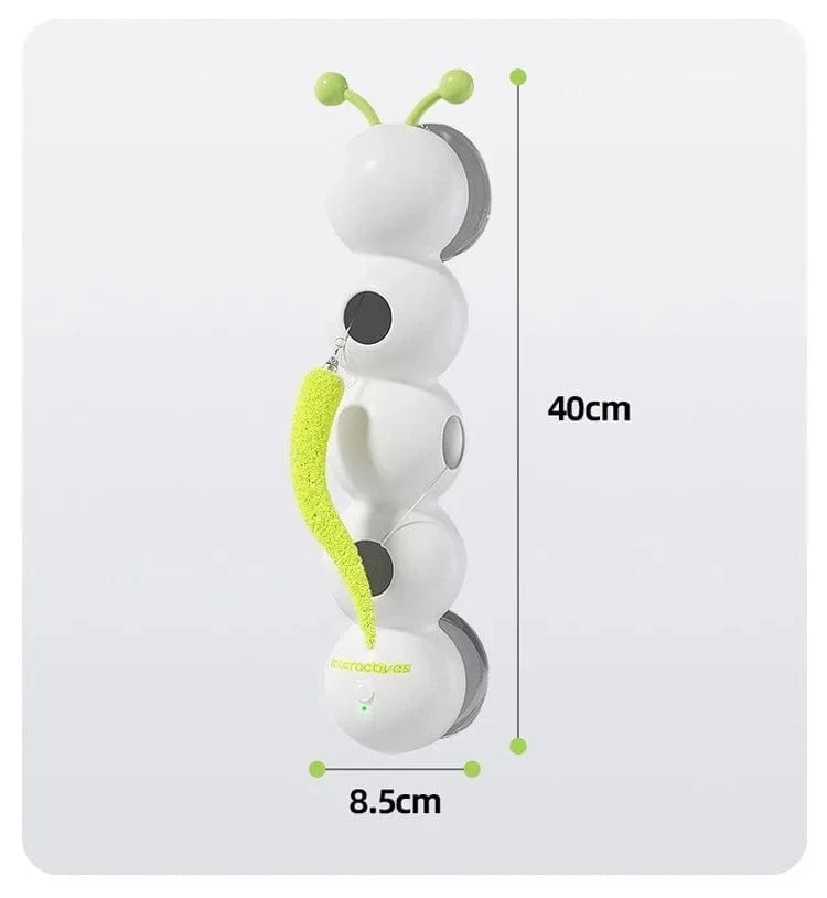 TechnuPet Smart Cat Toys White / XS（old） Self-Entertainment Caterpillar Cat Toy with Feather