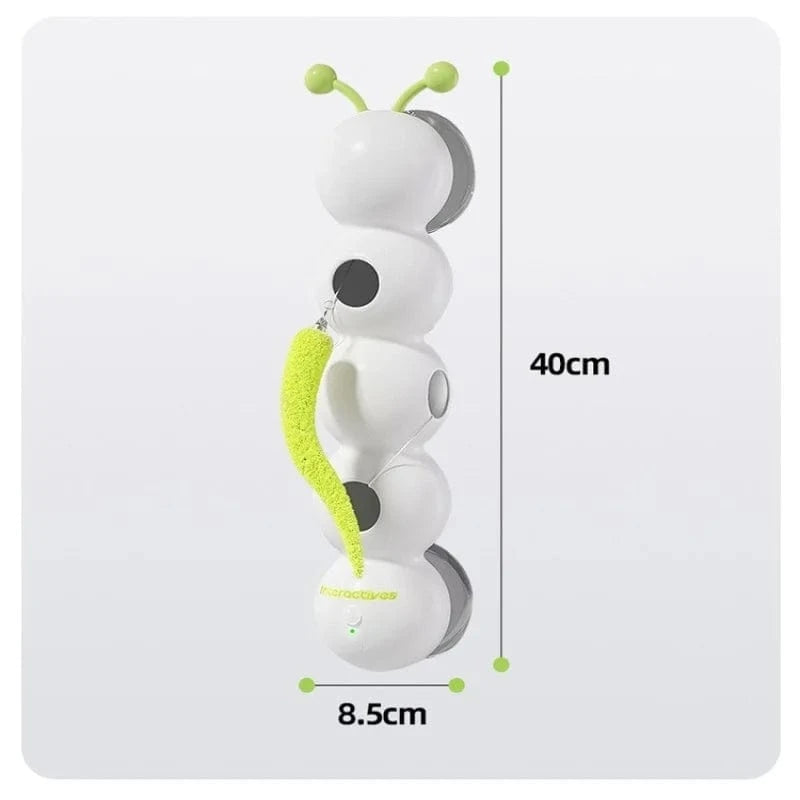 TechnuPet Smart Cat Toys White / XS（old） Self-Entertainment Caterpillar Cat Toy with Feather