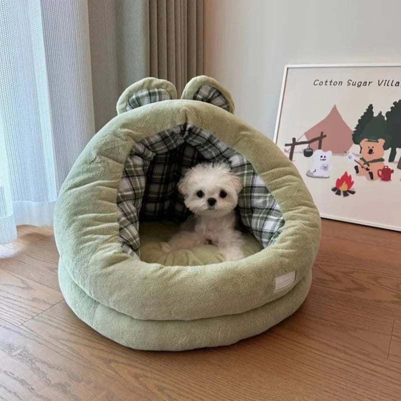 TechnuPet Cat Bed Semi-Enclosed Warm Cat Nest Bed