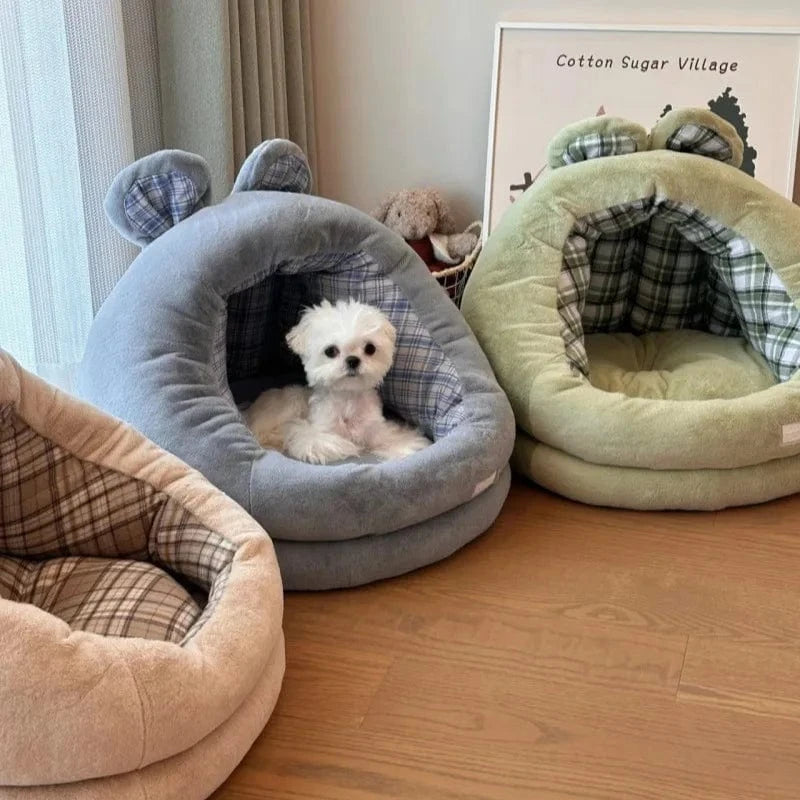 TechnuPet Cat Bed Semi-Enclosed Warm Cat Nest Bed