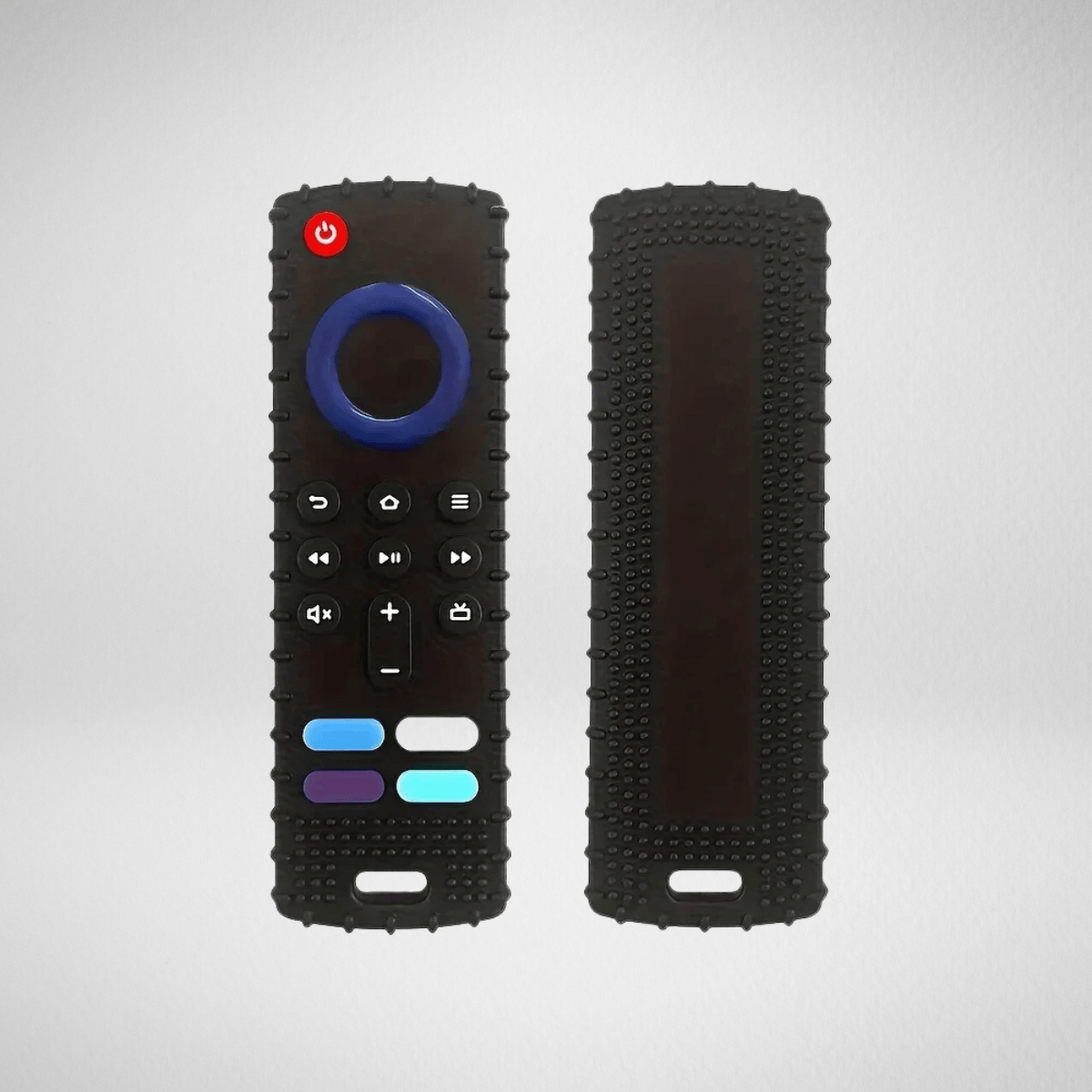 TechnuPet Dog Toys Black Silicone Remote Dog Teether