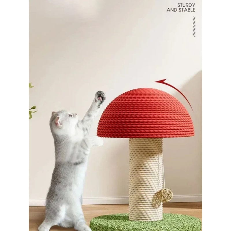TechnuPet Cat Scratching Post Sisal Mushroom Cat Scratch Post