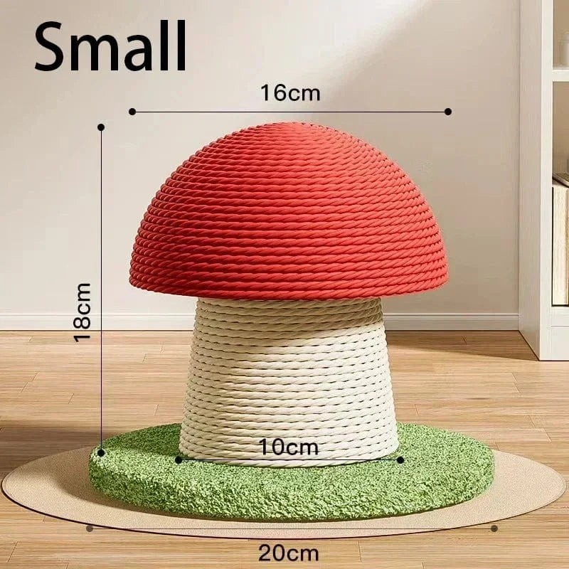 TechnuPet Cat Scratching Post Small / CHINA Sisal Mushroom Cat Scratch Post