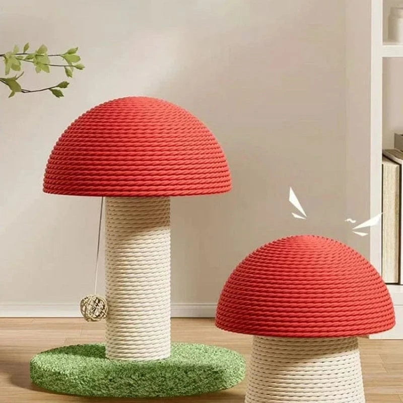 TechnuPet Cat Scratching Post Sisal Mushroom Cat Scratch Post