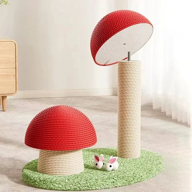 TechnuPet Cat Scratching Post Sisal Mushroom Cat Scratch Post