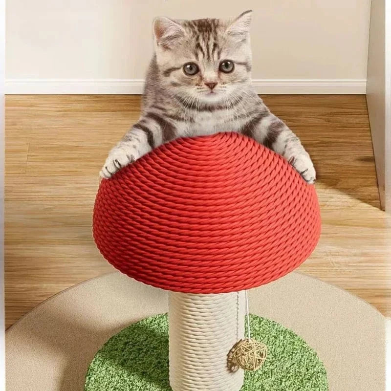 TechnuPet Cat Scratching Post Sisal Mushroom Cat Scratch Post