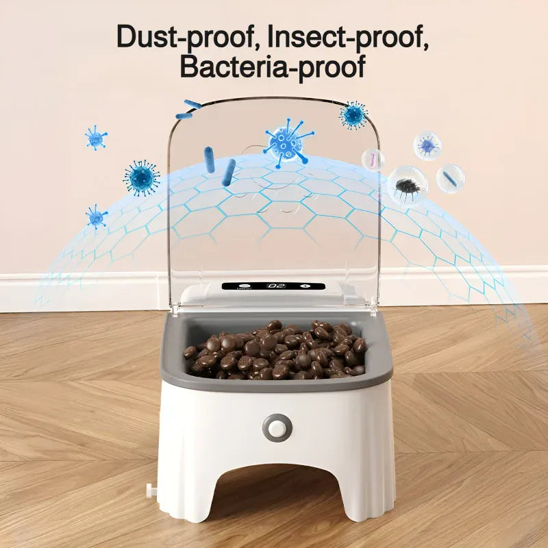 TechnuPet Smart Cat Feeder Smart Pet Feeder with Automatic Lid