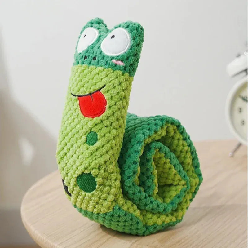TechnuPet Dog Toys Snail Plush Dog Puzzle Feeder