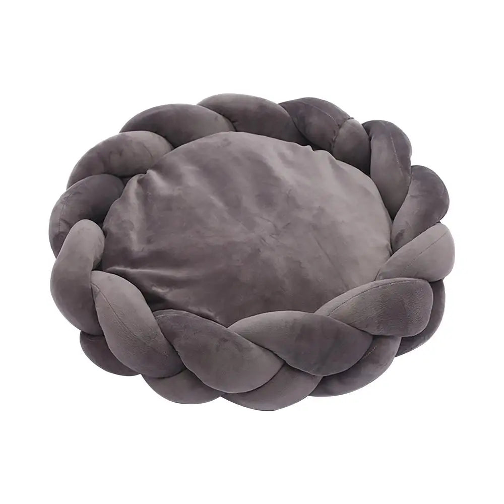 TechnuPet Heated Cat Bed Soft Washable Round Cat Bed