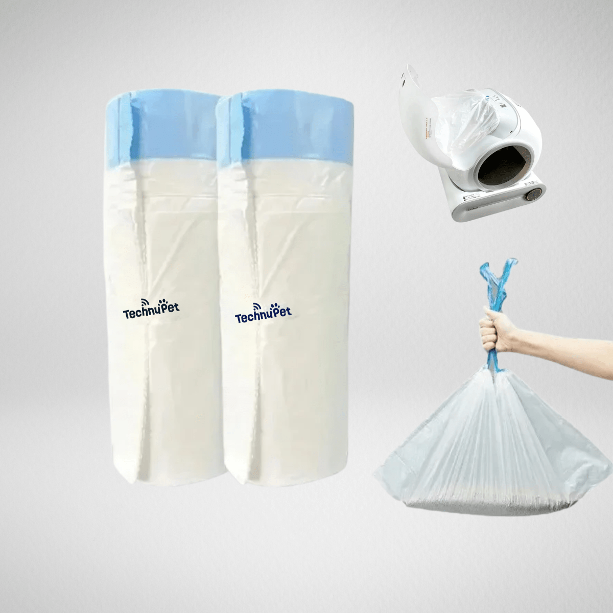 TechnuPet Smart Cat Litter Thick Disposable Trash Bags for the TechnuPet Smart Litter