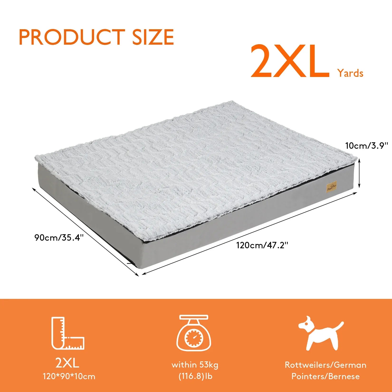 TechnuPet Dog Bed Thick Orthopedic Dog Bed