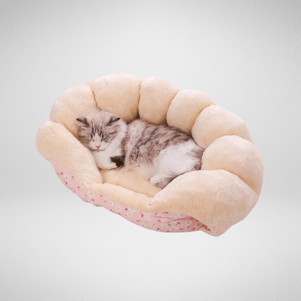 TechnuPet Cat Bed Thick Plush Cat Sleeping Bag