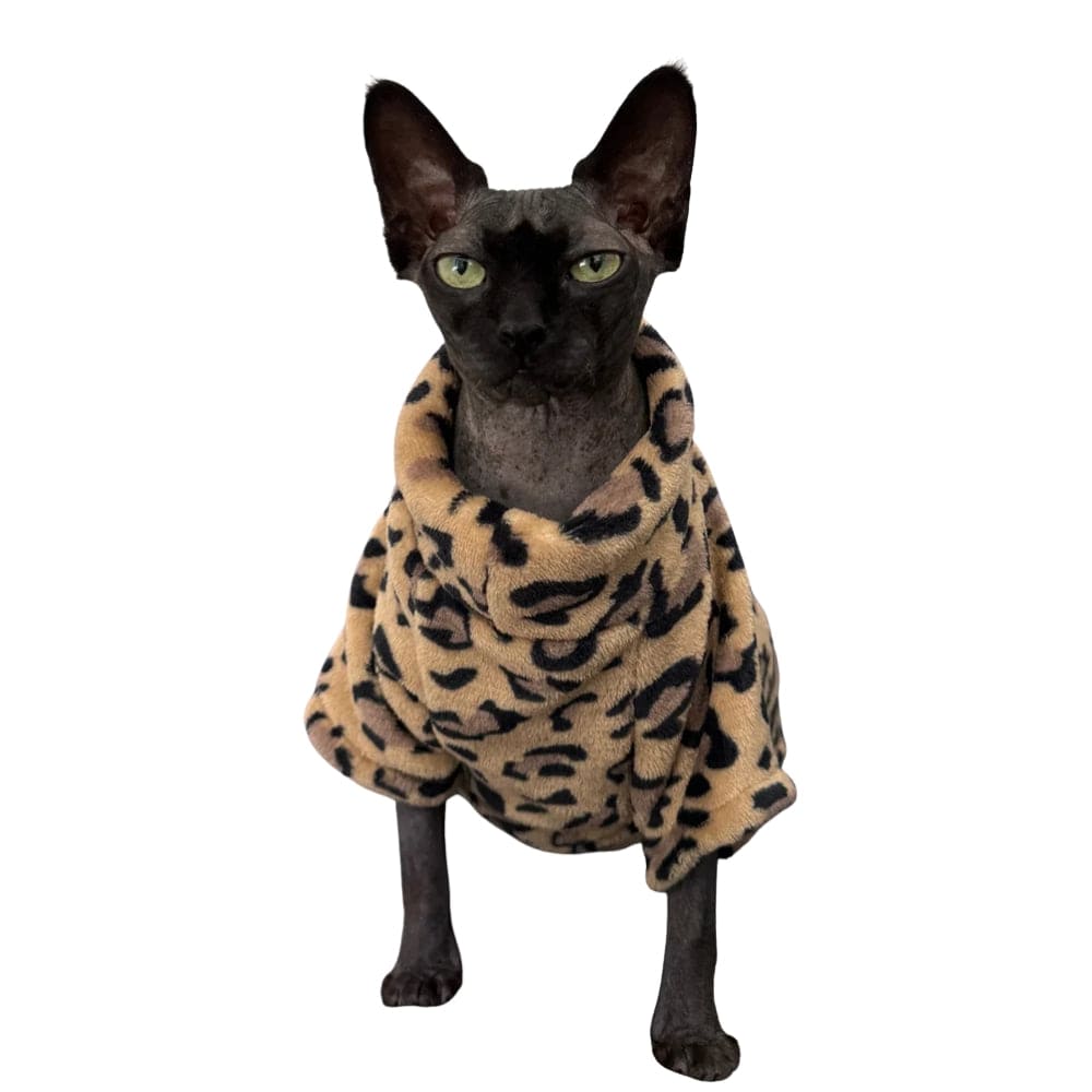 TechnuPet Cat Sweaters brown / XXL Thick Warm Sphynx Winter Outfit
