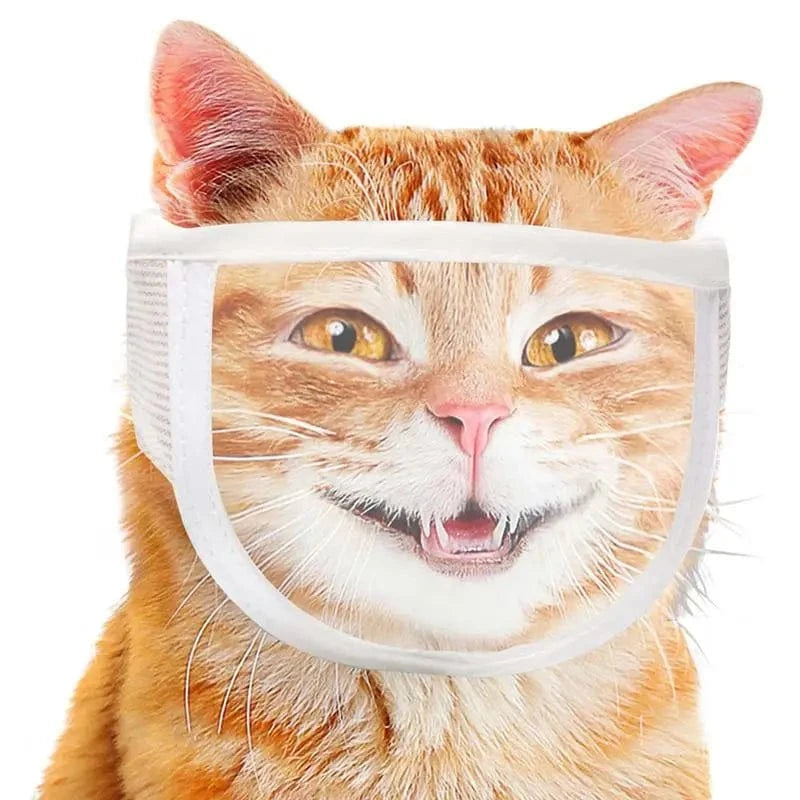 TechnuPet Cat Nail Care M muzzle / spain Transparent Cat Muzzle – Anti-Bite Face Guard for Nail Trimming