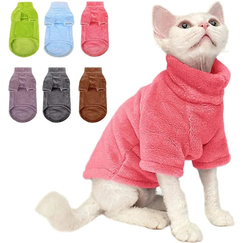 TechnuPet Cat Sweaters Turtleneck Sphynx Cat Sweater