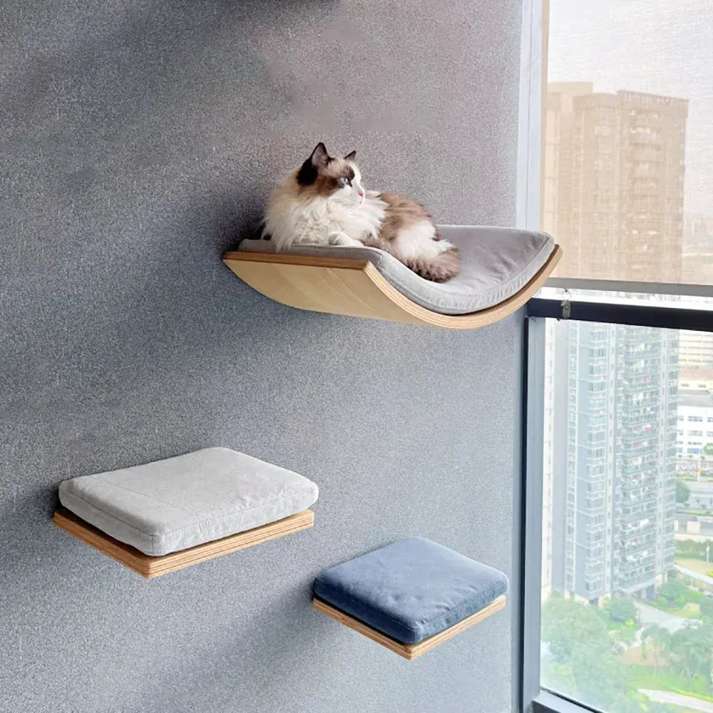 TechnuPet Cat Hammock Wall-Mounted Cat Shelf Bed