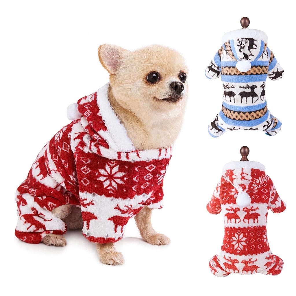 TechnuPet Pet Clothing Warm Christmas Dog Pajamas