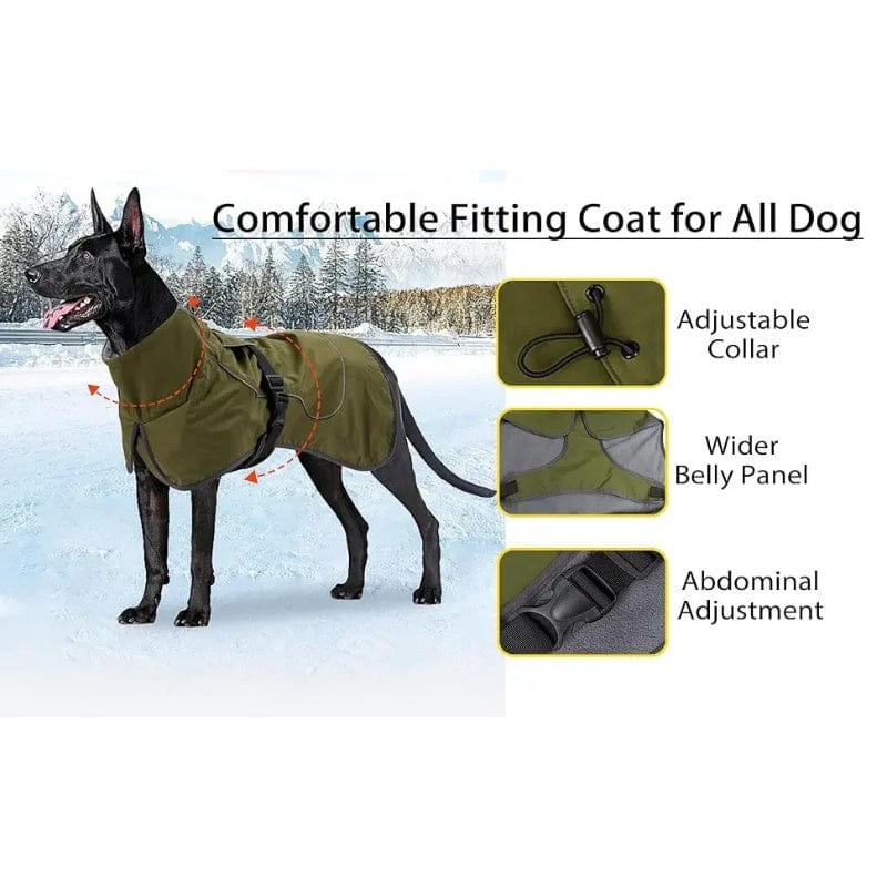 TechnuPet Dog Raincoats Waterproof Dog Raincoat with Soft Fleece Lining