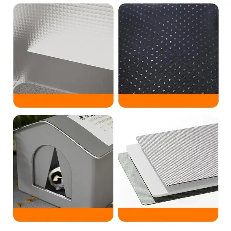 TechnuPet Cat House Waterproof Foldable Outdoor Cat House