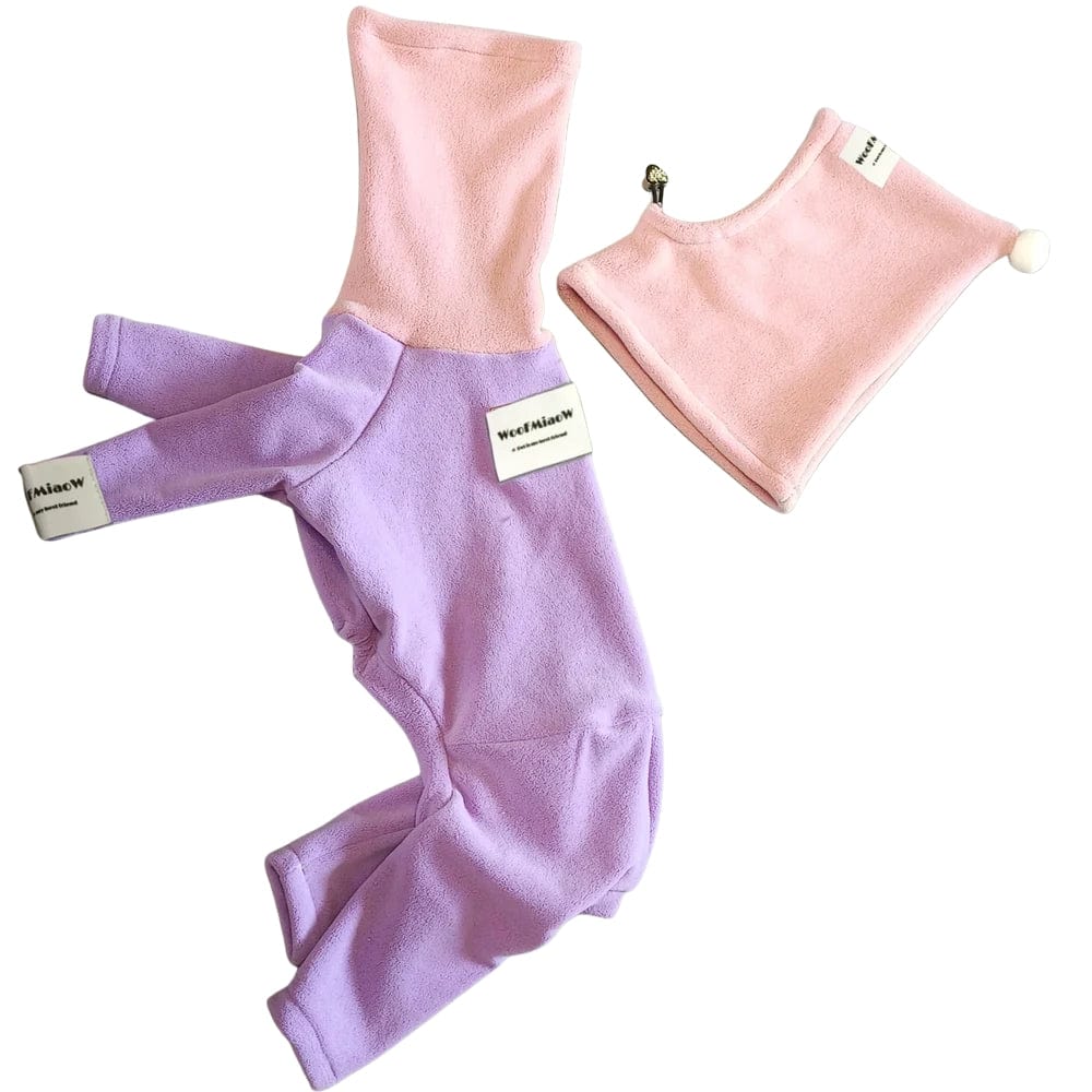 TechnuPet Cat Sweaters purple / XXXL Winter Warm Four-Leg Pajamas for Italian Greyhound